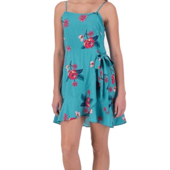 Express Blue Strapless Sundress for Casual Occasions - Picture 4 of 5